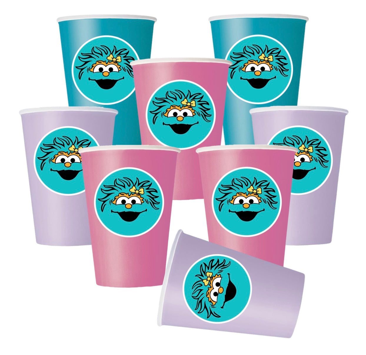 8pc Rosita Sesame Street Cups