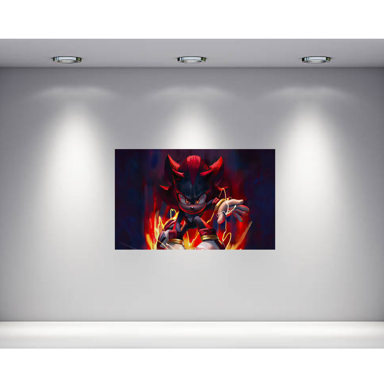 Shadow the Hedgehog Backdrop 3.3ft x 5ft, made from vinyl