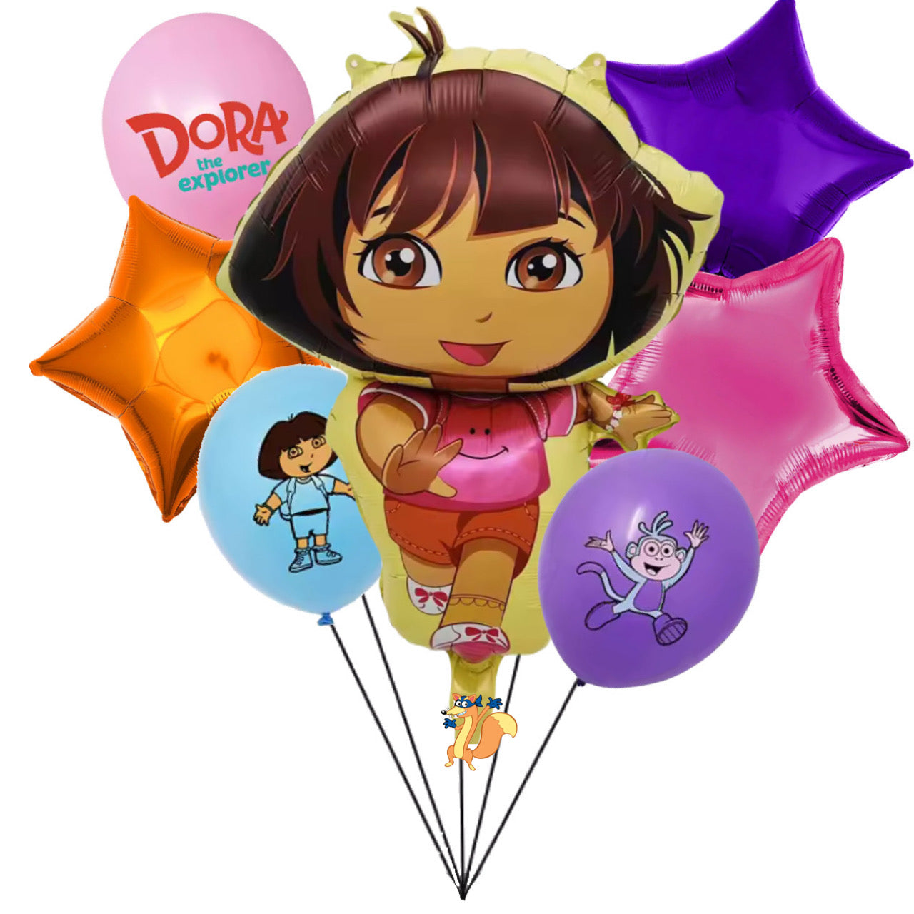 8pc Dora the Explorer Balloons, 32” Character – Party Mania USA