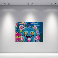 Load image into Gallery viewer, Kpop Derpy Tiger Backdrop 3x5 ft, made from fabric