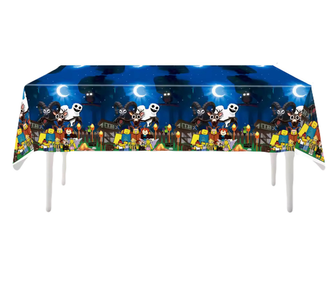 99 Nights in the Forest Plastic Table Cover 3.5ft x 6ft, Party Supplies Decoration