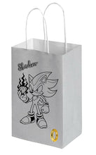 Load image into Gallery viewer, Shadow the Hedgehog Goody Candy Bags, 8 per pack, measures 8x5x3 inch
