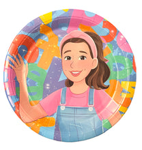 Load image into Gallery viewer, 24pc Ms Rachel Party Kit, 8 cups, 8 plates, 8 napkins, Ms Rachel Party Supplies