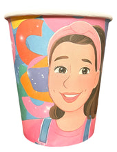 Load image into Gallery viewer, 24pc Ms Rachel Party Kit, 8 cups, 8 plates, 8 napkins, Ms Rachel Party Supplies