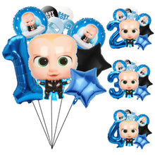 Load image into Gallery viewer, Boss Baby Birthday Balloons Set, Ages 1-4 options, Ships from USA