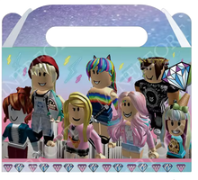 Load image into Gallery viewer, Girl Roblox Favor Goodie Boxes, 2.4x3x5” , Ships from USA