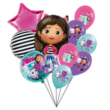 Load image into Gallery viewer, 10pc Gabby’s Dollhouse Balloon Bouquet Set, Ships from USA