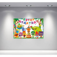Load image into Gallery viewer, Super Simple Songs Birthday Backdrop