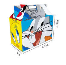 Load image into Gallery viewer, Looney Tunes 8pk Favor Goodie Boxes, Small Size 4.9x3.3x2.4 inches, Ships from USA