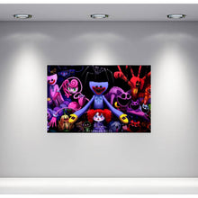 Load image into Gallery viewer, Huggy Wuggy Kissy Missy Mommy Long Legs Backdrop 3.3ft x 5ft, made from vinyl
