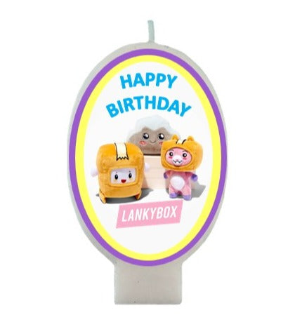 Lankybox Birthday Candle