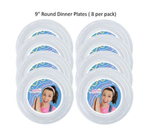 Load image into Gallery viewer, 8pk Ms Rachel Clear Plastic Disposable Party Plates, Choose Size