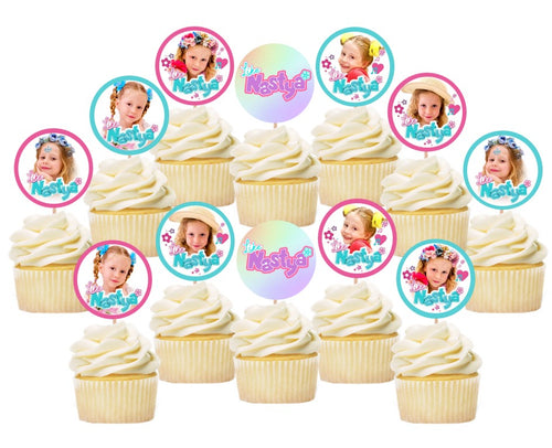 Nastya Cupcake Toppers