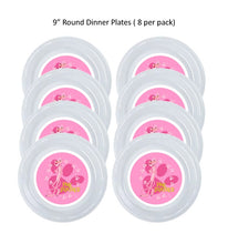 Load image into Gallery viewer, Pink Panther Clear Plastic Disposable Party Plates, 8pc per Pack, Choose Size