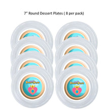 Load image into Gallery viewer, Princess Peach Clear Plastic Disposable Party Plates, 8pc per Pack, Choose Size