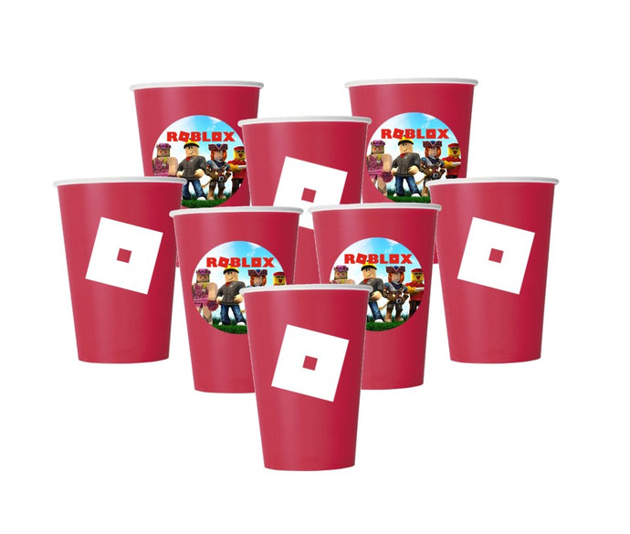 Roblox Party Paper Cups, 8pc