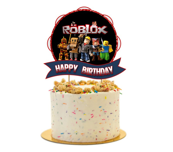 Roblox cake topper