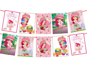 Strawberry Shortcake Birthday Banner