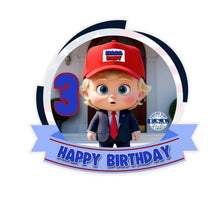 Load image into Gallery viewer, choose Age Maga Baby Trump Birthday Cake Topper