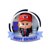 Load image into Gallery viewer, Choose Age, Maga Baby Trump Birthday Cake Topper