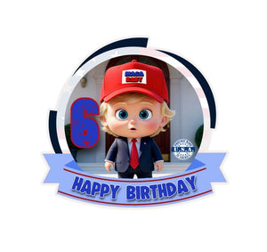 choose Age Maga Baby Trump Birthday Cake Topper