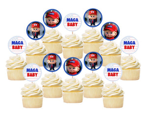 Maga Trump Baby Cupcake Toppers