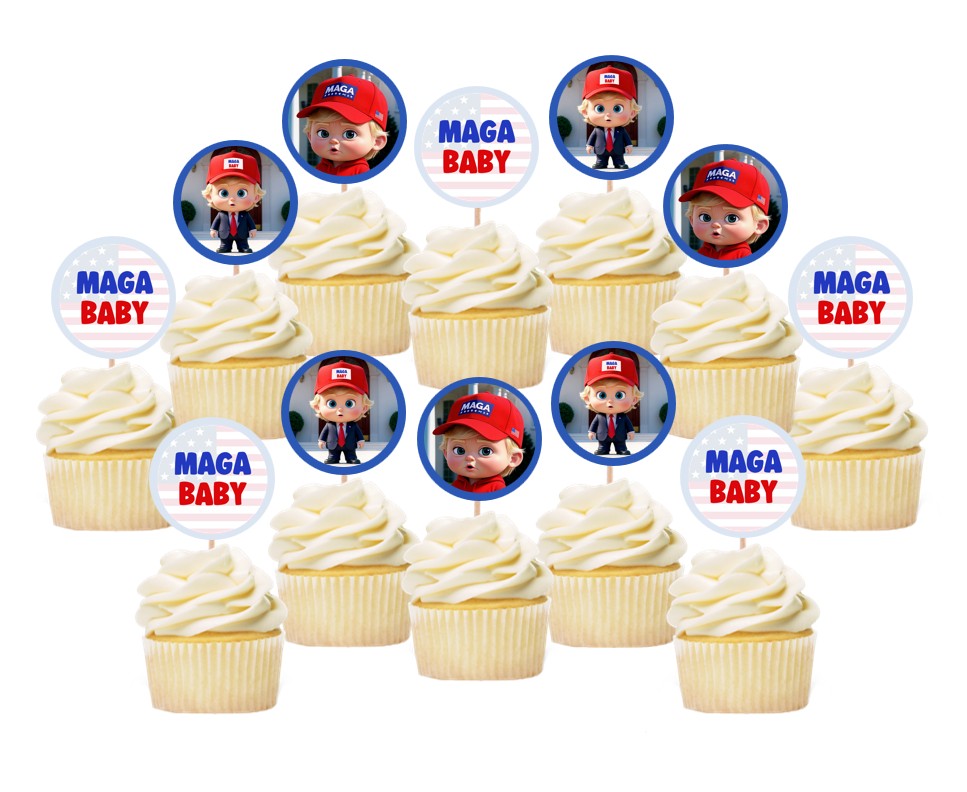 Maga Trump Baby Cupcake Toppers