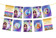 Load image into Gallery viewer, Unicorn Academy birthday banner