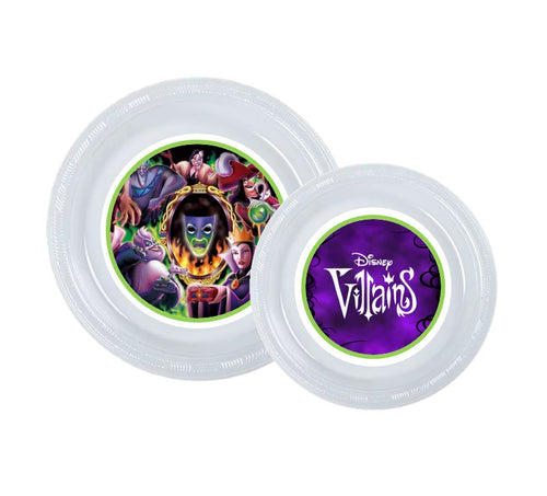 Disney Villains Party Plates, 8pc