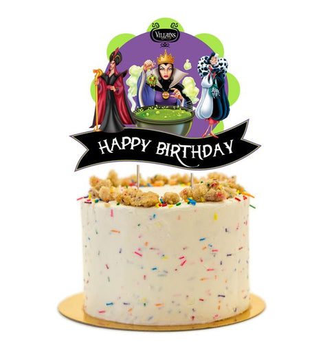 Disney Villains Cake Topper