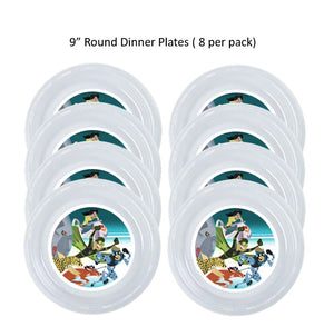 8pk Wild Kratts Clear Plastic Disposable Party Plates Choose Size