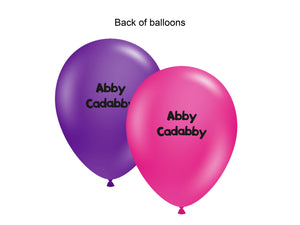 Abby Cadabby Back of Balloons