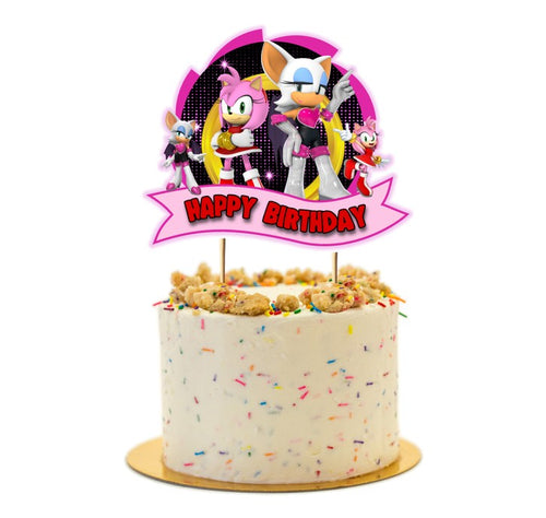 Amy Rose and Rouge Cake Topper