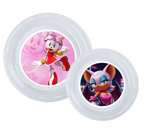 Amy Rose Rouge Party Plates
