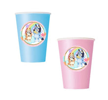 Load image into Gallery viewer, Custom Bluey Party Paper Cups, 8 per pack, Made in the USA