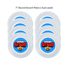 Load image into Gallery viewer, 8pk Brawl Stars Plastic Disposable Party Plates, Choose Size