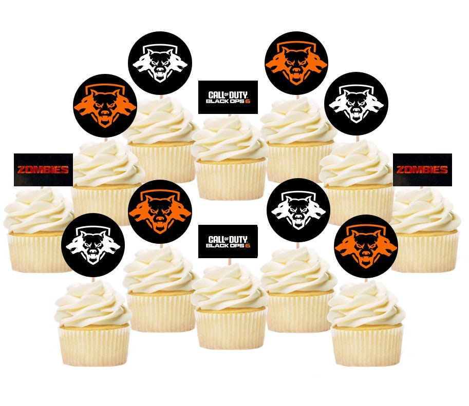 Cal of Duty cupcake toppers