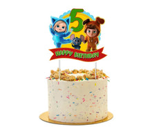 Load image into Gallery viewer, Dave and Ava Cake Topper For Boy, 6x7", Custom Age 1-5, Made in USA