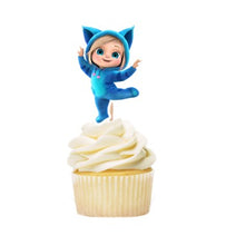 Load image into Gallery viewer, Dave and Ava Cupcake Toppers, 12-48pc packs, 2" inch tall, Made in USA