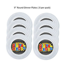 Load image into Gallery viewer, 8pk Amazing Digital Circus Birthday Party Plates, Disposable Clear Plastic, Available in 7 or 9", Ships from USA