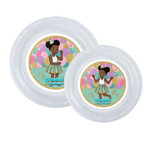 Load image into Gallery viewer, Gracie's Corner Birthday Party Plates (8-Pack) - Disposable Clear Plastic, Made in USA