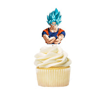 Load image into Gallery viewer, Goku Cupcake Toppers, choose 12-48pc