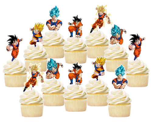 Dragonball z cupcake toppers