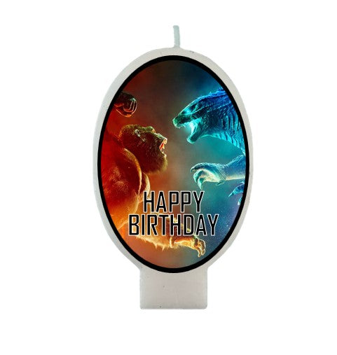 Godzilla vs King Kong Birthday Candle