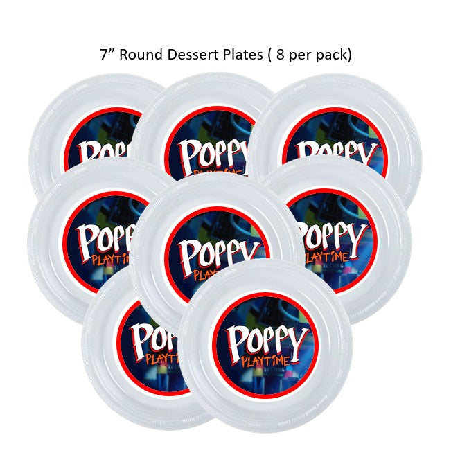 8pk Huggy Wuggy Poppy Playtime Party Plates, Choose Size