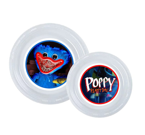 8pk Huggy Wuggy Poppy Playtime Party Plates, Choose Size