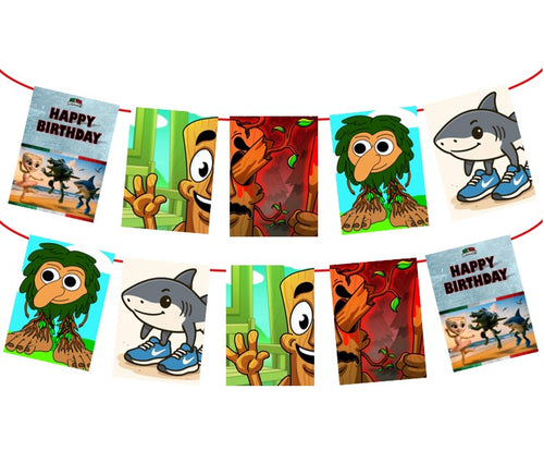 Italian Brainrot birthday banner