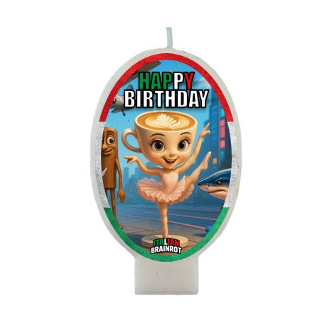Italian Brainrot birthday candle
