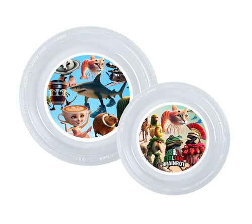 Italian Brainrot party plates