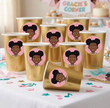Load image into Gallery viewer, Gracie's Corner Birthday Party Paper Cups (8-Pack) - 9oz Made in USA